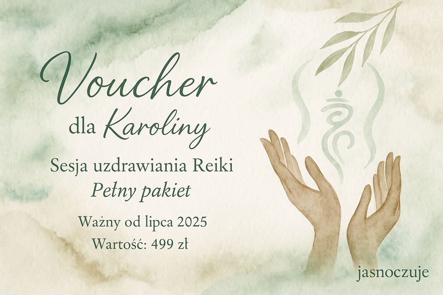 Voucher Sesja Uzdrawiania